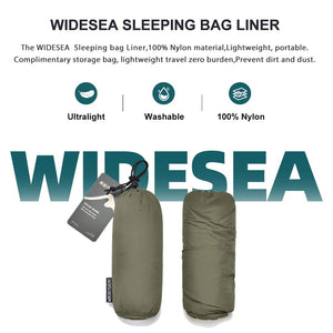 Drap de sac de couchage de camping ultraléger "Widesea - SD - 01G" - Planète Rando