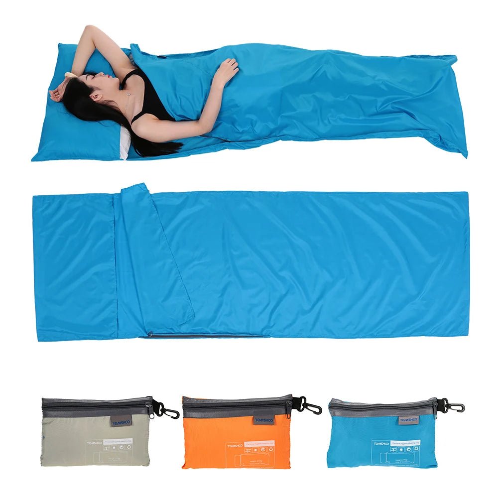 Drap de sac de couchage pour le camping, la randonnée et le bivouac 270g "Tomshoo - Sleeping Bag" - Planète Rando