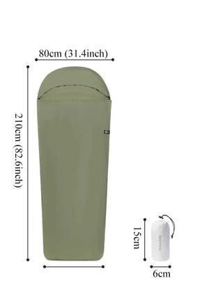 Drap de sac de couchage ultraléger pour le camping, bikepacking, bivouac et la randonnée 130g "Naturehike - Sleeping Bag Liner ZY20" - Planète Rando