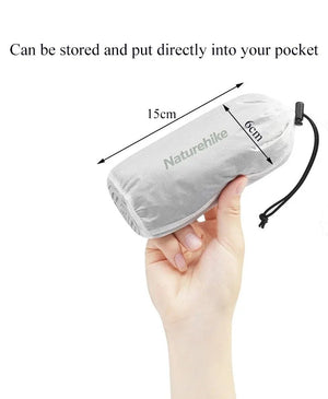 Drap de sac de couchage ultraléger pour le camping, bikepacking, bivouac et la randonnée 130g "Naturehike - Sleeping Bag Liner ZY20" - Planète Rando