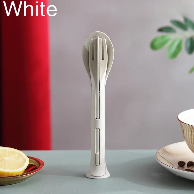 Ensemble de couverts détachables 3 pièces pour le camping / bivouac "2JY - Camping cutlery" - Planète Rando