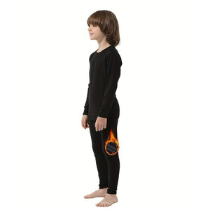 Ensemble de sous - vêtements thermiques pour Enfants avec doublure polaire "HOPLYNN - SD800 Thermal Wear" - Planète Rando