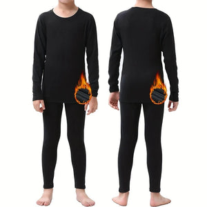 Ensemble de sous - vêtements thermiques pour Enfants avec doublure polaire "HOPLYNN - SD800 Thermal Wear" - Planète Rando