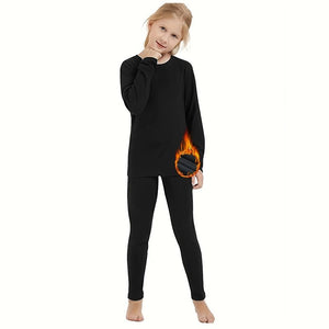 Ensemble de sous - vêtements thermiques pour Enfants avec doublure polaire "HOPLYNN - SD800 Thermal Wear" - Planète Rando