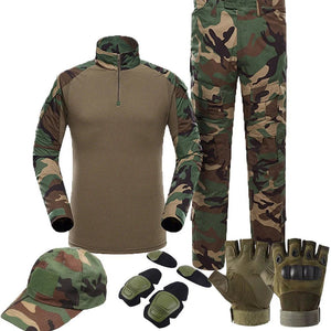 Ensemble de vêtements de camouflage tactiques pour la chasse et l'airsoft "Outdoor Tactical Gear - OTG - 100" - Planète Rando