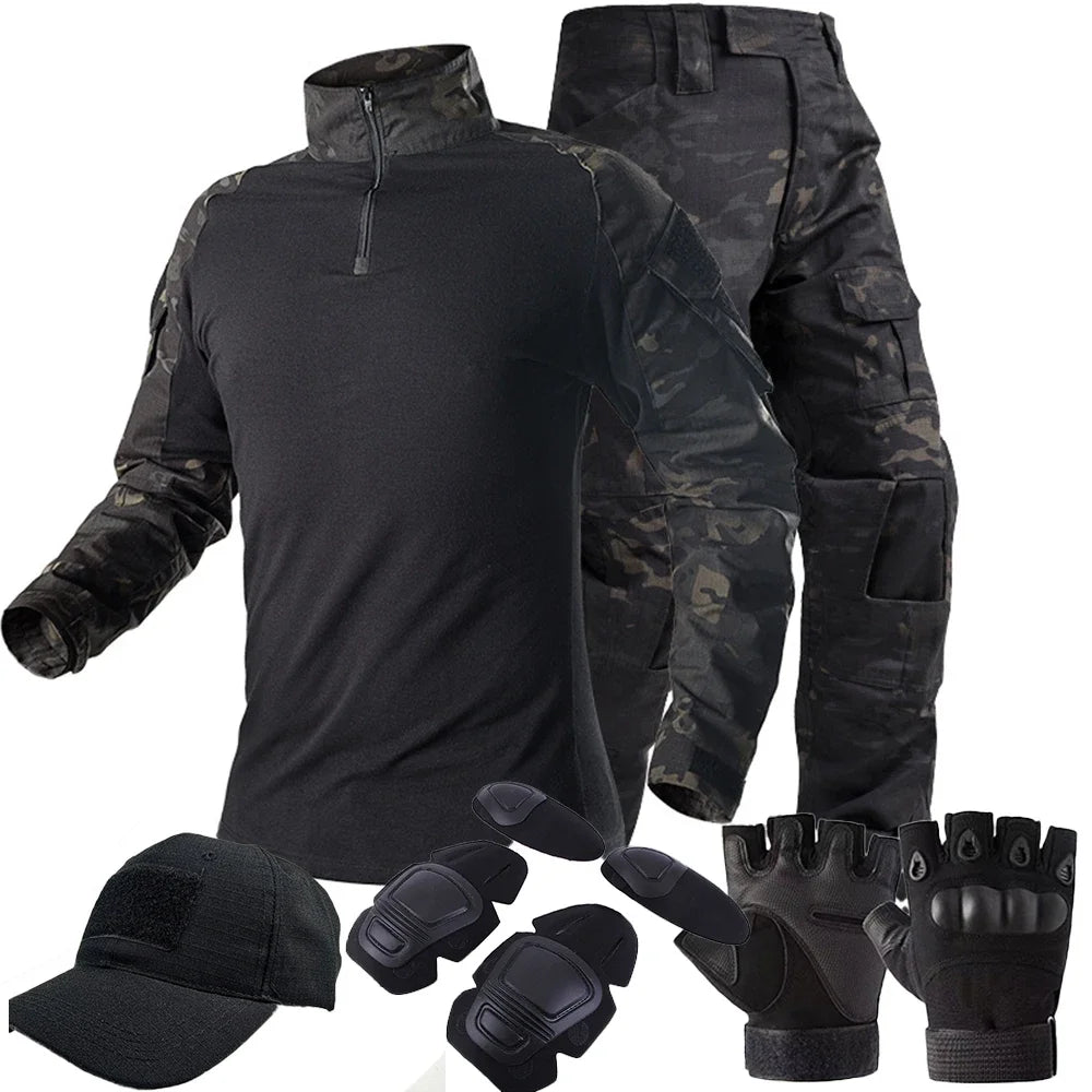 Ensemble de vêtements de camouflage tactiques pour la chasse et l'airsoft "Outdoor Tactical Gear - OTG - 100" - Planète Rando