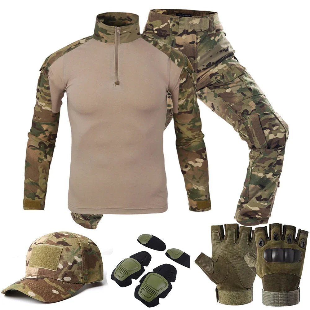 Ensemble de vêtements de camouflage tactiques pour la chasse et l'airsoft "Outdoor Tactical Gear - OTG - 100" - Planète Rando
