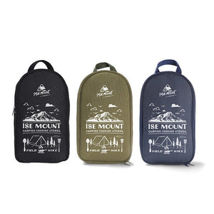 Ensemble d'ustensiles de camping en acier inoxydable "Ise Mount - Camping Cooking Ustensil" - Planète Rando