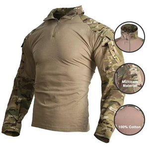 Ensemble / uniforme tactique de combat avec poches multifonctionnelles et genouillères "Emersongear - G3" - Planète Rando