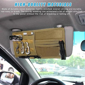 Étui de rangement universel Molle pour pare - soleil de voiture, tactique, militaire "Tactical Mount - Sun organizer" - Planète Rando