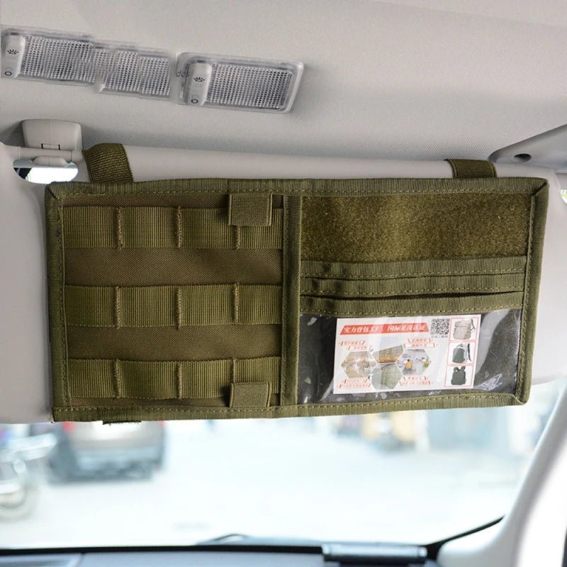 Étui de rangement universel Molle pour pare - soleil de voiture, tactique, militaire "Tactical Mount - Sun organizer" - Planète Rando