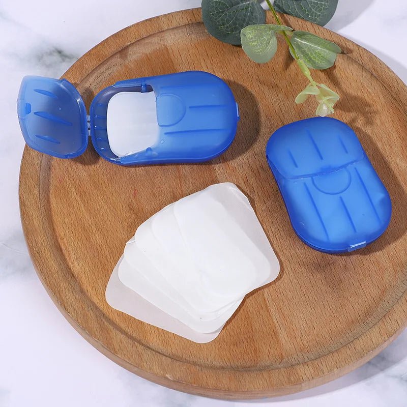 Feuilles de papier en savon jetables pour la randonnée et les voyages 20 feuilles "Milin - Mini - soap" - Planète Rando