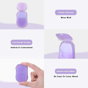 Feuilles de papier en savon jetables pour la randonnée et les voyages 20 feuilles "Milin - Mini - soap" - Planète Rando