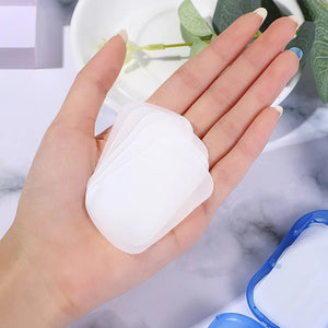 Feuilles de papier en savon jetables pour la randonnée et les voyages 20 feuilles "Milin - Mini - soap" - Planète Rando