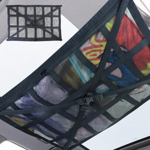 Filet de chargement de plafond / organisateur de rangement suspendu multifonctionnel pour camping car / van ou fourgon aménagé "CARSHAN - Roof storage bag" - Planète Rando