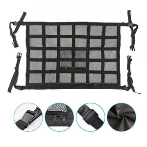 Filet de chargement de plafond / organisateur de rangement suspendu multifonctionnel pour camping car / van ou fourgon aménagé "CARSHAN - Roof storage bag" - Planète Rando