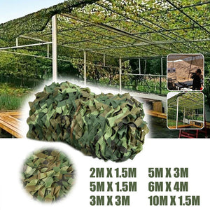 Filets de camouflage pour la chasse, l'entraînement tactique et le camping "47 Outdoor - Woodland Camo Netting" - Planète Rando