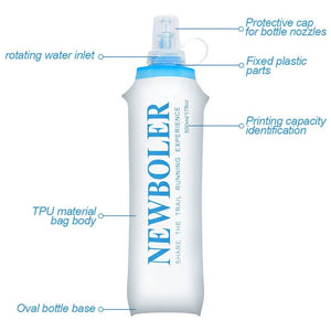 Flasque à eau souple pour la randonnée, running et trail "NEWBOLER - BOT003 series" - Planète Rando
