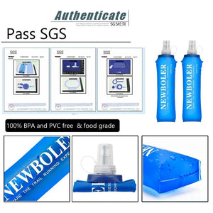 Flasque d'eau pliable souple pour le trekking, trail et running "NEWBOLER - BOT002" - Planète Rando