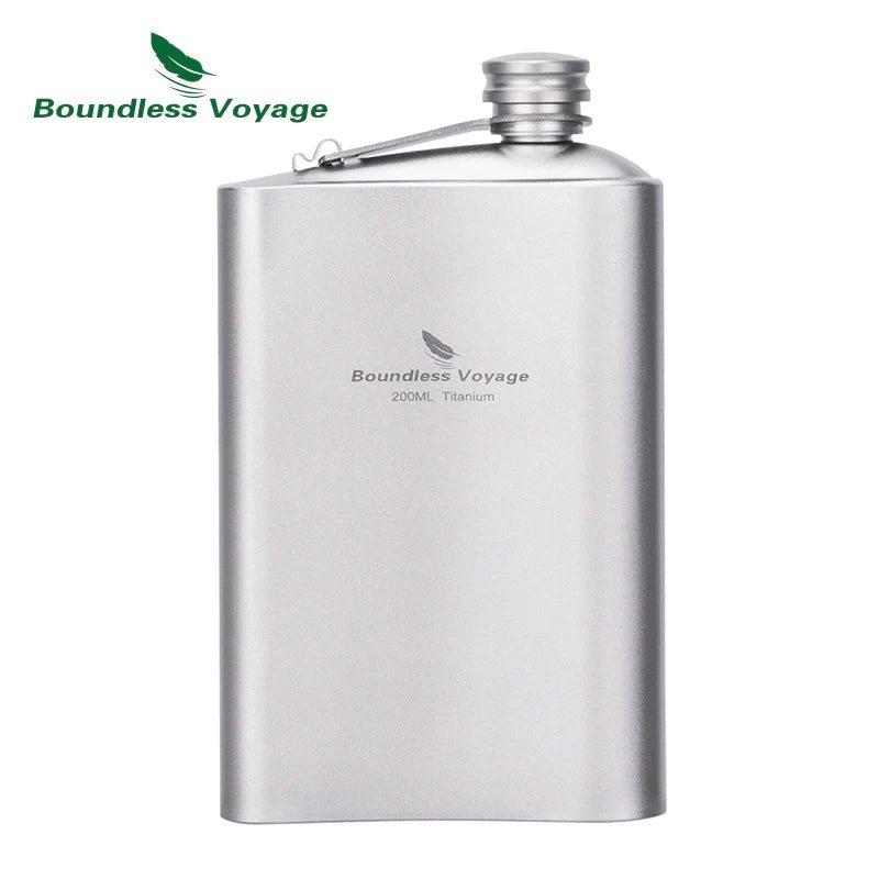 Flasque en titane / flasque alcool 200ml "Boundless Voyage - Ti3261D" - Planète Rando