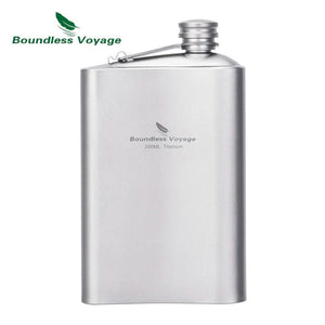Flasque en titane / flasque alcool 200ml "Boundless Voyage - Ti3261D" - Planète Rando