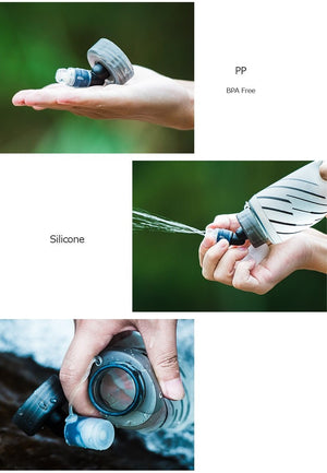 Flasque pliable hydratation pack pour le running, trail, marathon sans BPA "AONIJIE - SD21 420ML" - Planète Rando