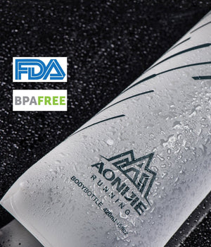 Flasque pliable hydratation pack pour le running, trail, marathon sans BPA "AONIJIE - SD21 420ML" - Planète Rando