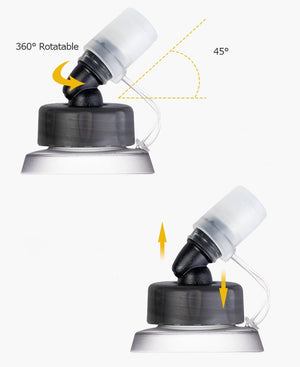 Flasque pliable hydratation pack pour le running, trail, marathon sans BPA "AONIJIE - SD21 420ML" - Planète Rando