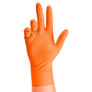 Gants en nitrile robuste avec poignée texturée pour le bushcraft et le camping "Safety & Work - Nitril Gloves" - Planète Rando