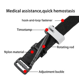 Garrot tactique d'urgence, sangle d'urgence, équipement médical de premiers secours à une seule main "Gowe - Tourniquet Strap" - Planète Rando