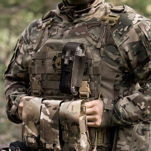 Garrot tourniquet avec ciseaux et marqueur de traumatisme pour les premiers secours tactiques "RHINO RESCUE - Tourniquet Poutch " - Planète Rando