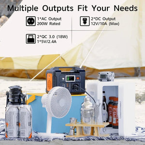 Générateur de batterie portable 151Wh au Lithium sinusoïdale 200W "FlashFish - E200" - Planète Rando