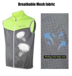 Gilet de cyclisme réfléchissant sans manches, respirant "WEST BIKING – YP0206161" - Planète Rando