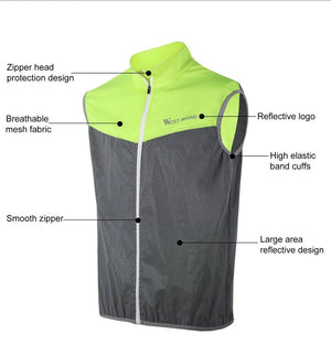 Gilet de cyclisme réfléchissant sans manches, respirant "WEST BIKING – YP0206161" - Planète Rando