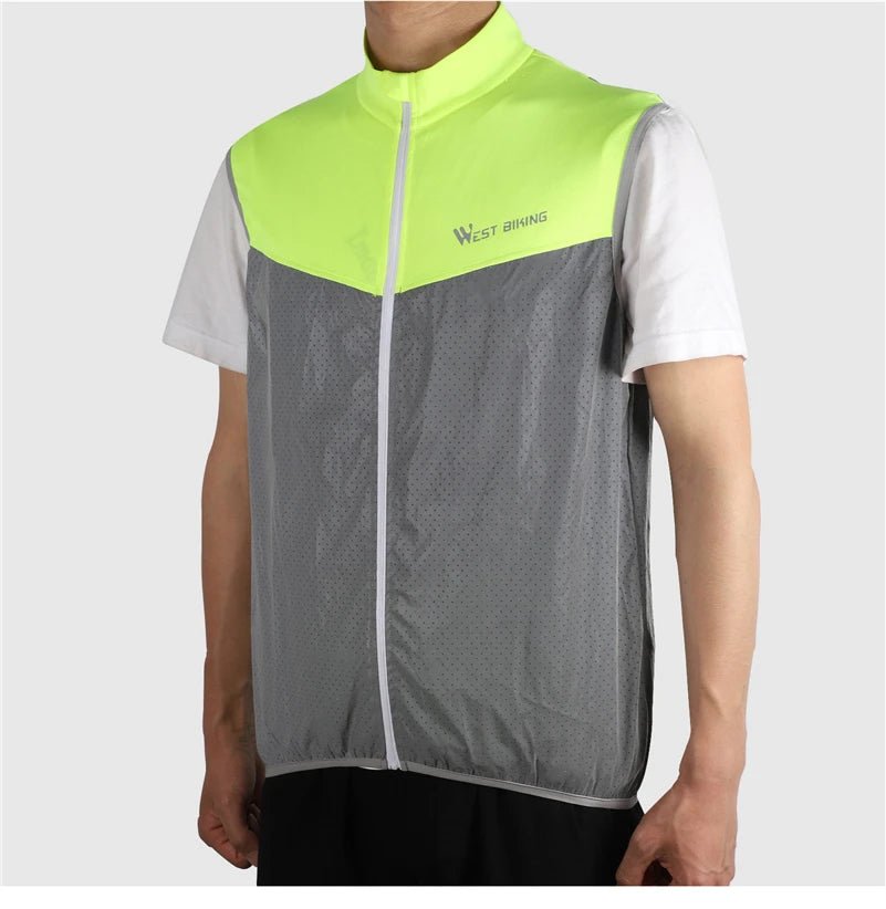Gilet de cyclisme réfléchissant sans manches, respirant "WEST BIKING – YP0206161" - Planète Rando
