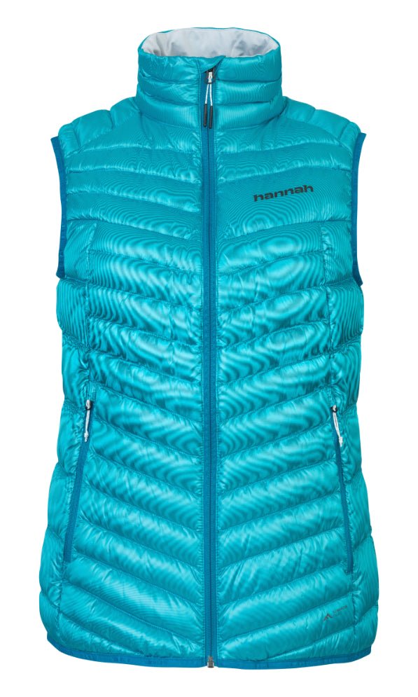 Gilet / doudoune sans manche en duvet de canard 750FP certifié Bluesign pour femme "Hannah − ARYKA" - Planète Rando