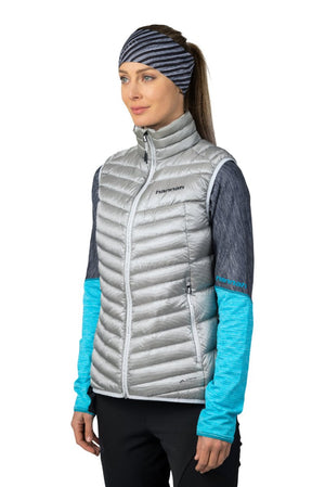 Gilet / doudoune sans manche en duvet de canard 750FP certifié Bluesign pour femme "Hannah − ARYKA" - Planète Rando