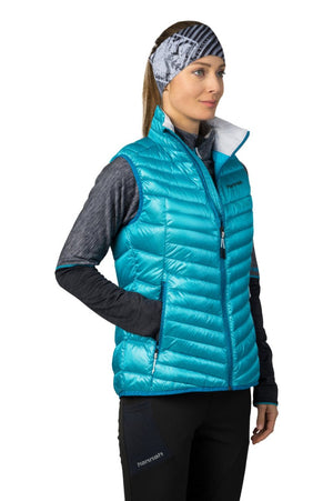 Gilet / doudoune sans manche en duvet de canard 750FP certifié Bluesign pour femme "Hannah − ARYKA" - Planète Rando