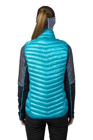 Gilet / doudoune sans manche en duvet de canard 750FP certifié Bluesign pour femme "Hannah − ARYKA" - Planète Rando