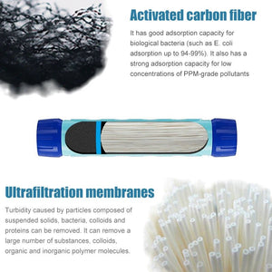 Gourde filtrante / purificateur d'eau de 750ML "Westtune - WS150" - Planète Rando