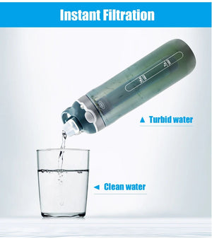 Gourde filtrante / purificateur d'eau de 750ML "Westtune - WS150" - Planète Rando