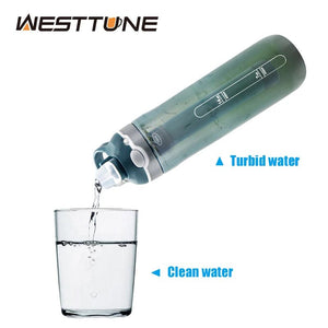 Gourde filtrante / purificateur d'eau de 750ML "Westtune - WS150" - Planète Rando