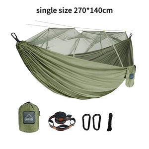 Hamac de couchage suspendu en toile de parachute avec moustiquaire "Cuoretour - Hammock Gear" - Planète Rando