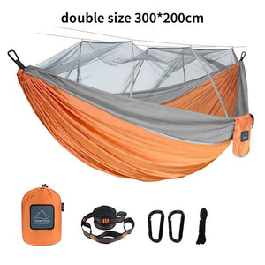 Hamac de couchage suspendu en toile de parachute avec moustiquaire "Cuoretour - Hammock Gear" - Planète Rando