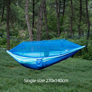 Hamac de couchage suspendu en toile de parachute avec moustiquaire "Cuoretour - Hammock Gear" - Planète Rando