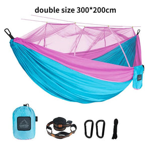 Hamac de couchage suspendu en toile de parachute avec moustiquaire "Cuoretour - Hammock Gear" - Planète Rando