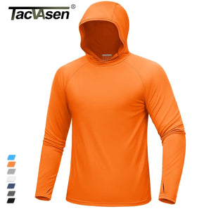 Hoodie / T-shirt manches longues à capuche homme UPF 50+ "TACVASEN - CTA27" - Planète Rando
