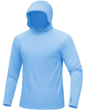 Hoodie / T-shirt manches longues à capuche homme UPF 50+ "TACVASEN - CTA27" - Planète Rando
