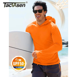 Hoodie / T-shirt manches longues à capuche homme UPF 50+ "TACVASEN - CTA27" - Planète Rando