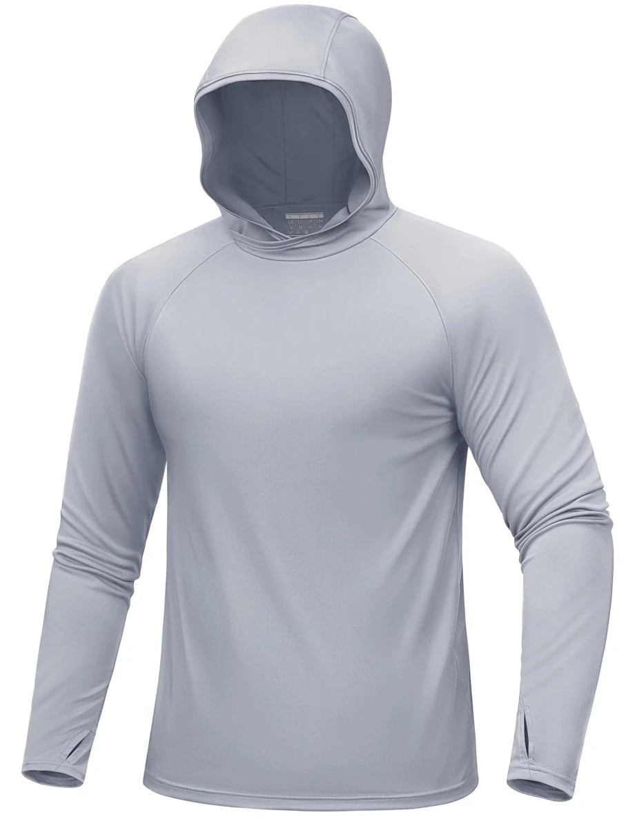 Hoodie / T-shirt manches longues à capuche homme UPF 50+ "TACVASEN - CTA27" - Planète Rando